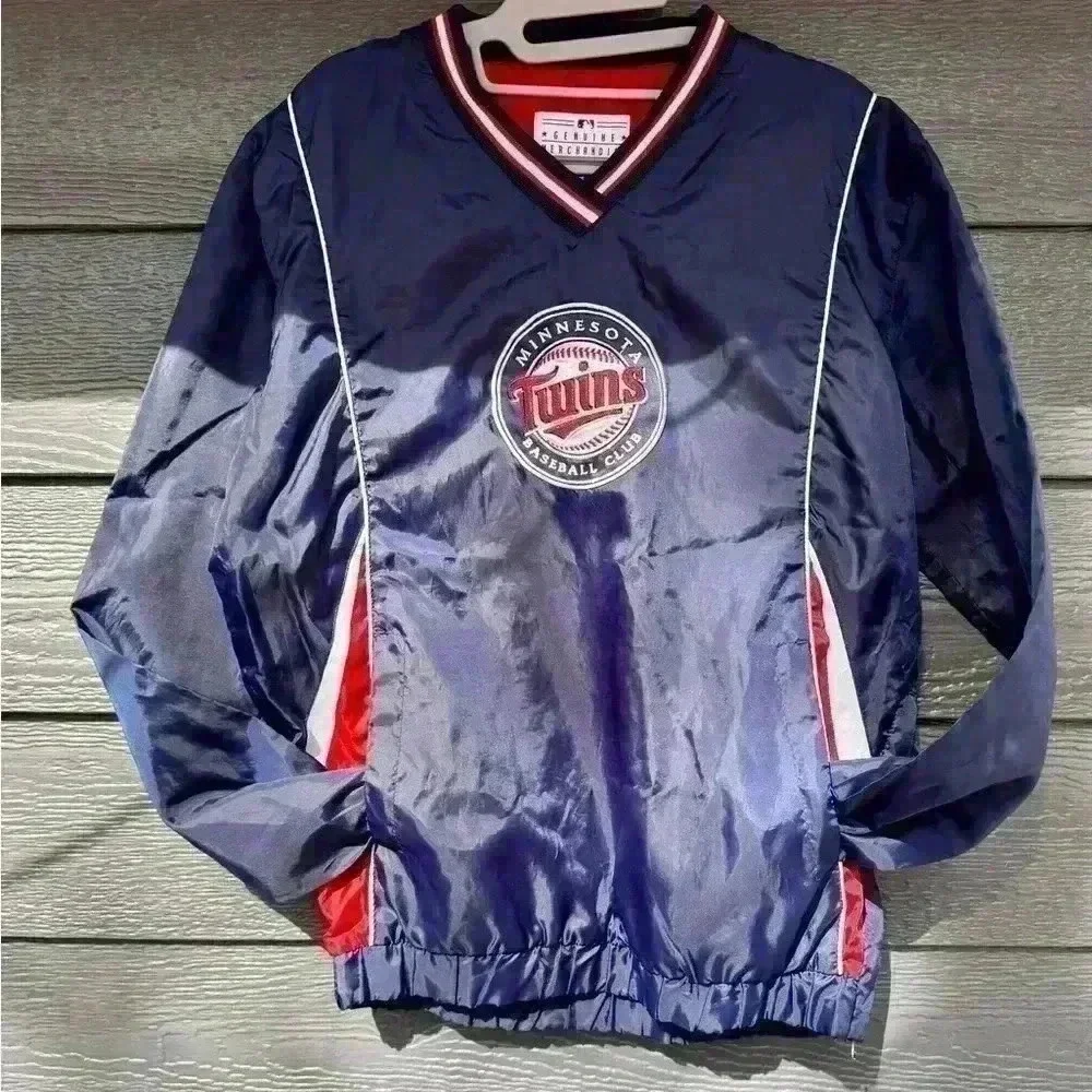 Minnesota Twins baseball pullover size L 16/18, Embroidered logo front/backside - Picture 6 of 12